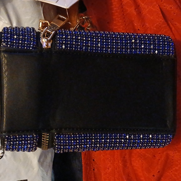 Blue Rhinestone Mini Bag - Picture 5 of 11